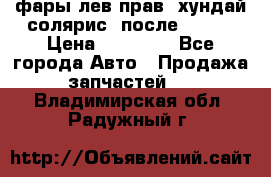 фары лев.прав. хундай солярис. после 2015. › Цена ­ 20 000 - Все города Авто » Продажа запчастей   . Владимирская обл.,Радужный г.